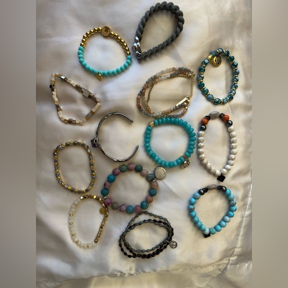 Rustic Cuff 24 Piece Bohemian Inspired Colorful Bracelet Set - Picture 2 of 9